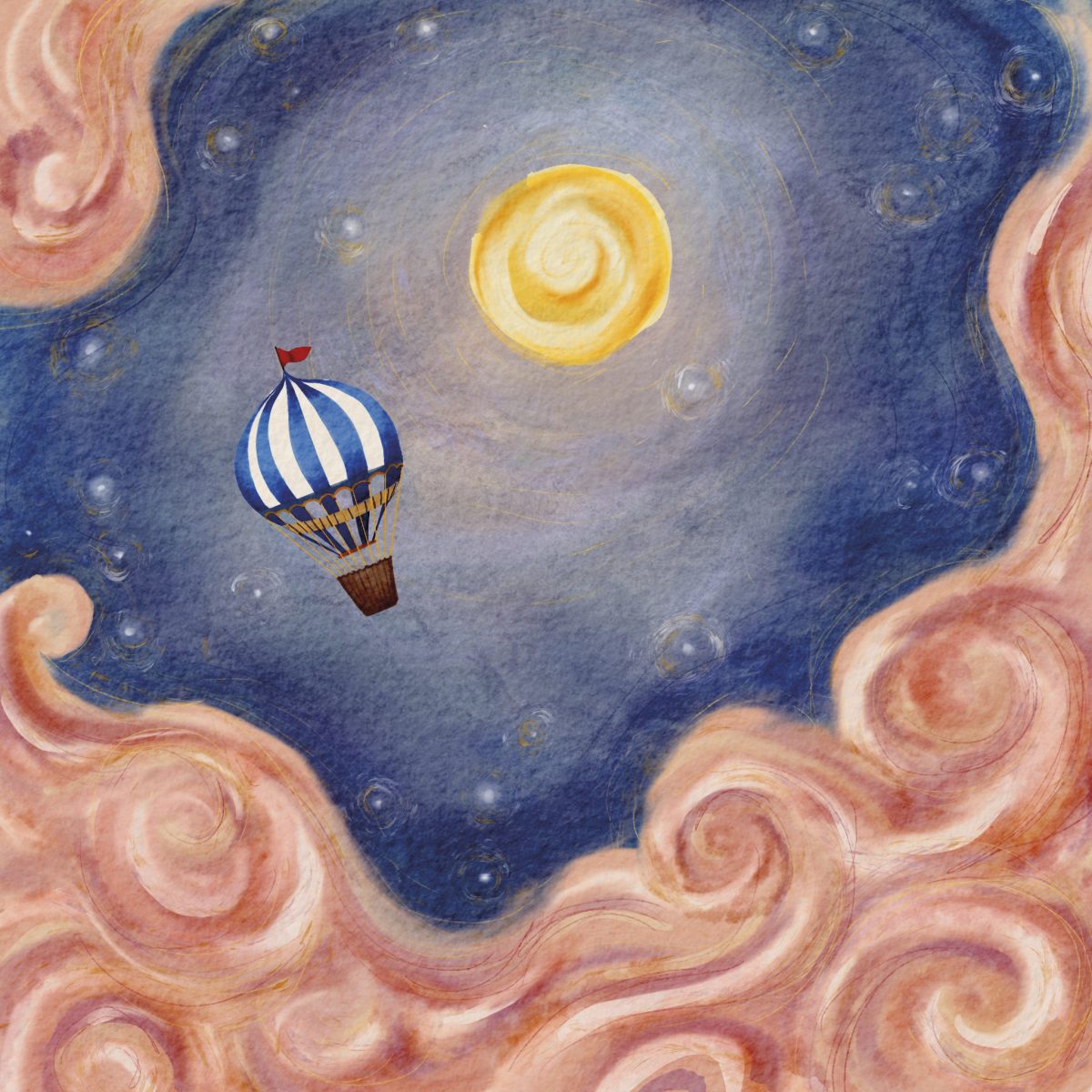 Luchtballon - Hannah Illustreert