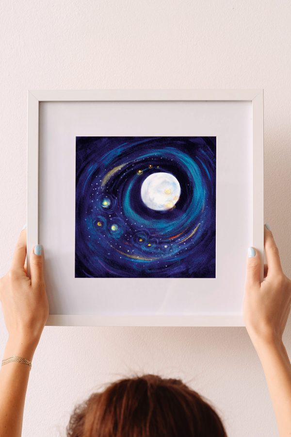 Art print sterrenhemel - door Hannah Illustreert